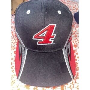 Nascar Kevin Harvick #4 Stewart Haas Racing Adjustable Hat  Mens Black/red/gray